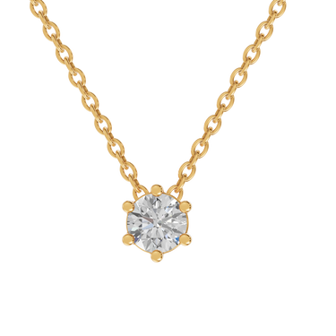 Star 0,20 ct. vedhæng  - 14 kt. Guld