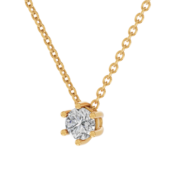 Star 0,30 ct. vedhæng  - 14 kt. Guld