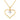 Solitarie Heart Vedhæng 0,01 ct. - 14 kt. Guld