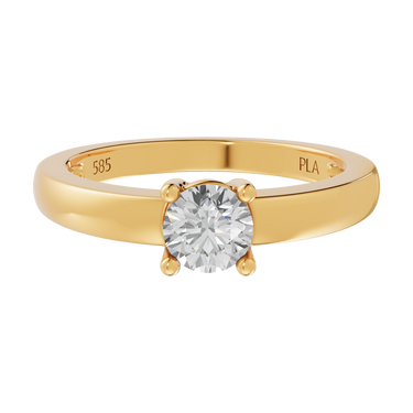 Queen square 0,60 ct ring - 14 kt. Guld