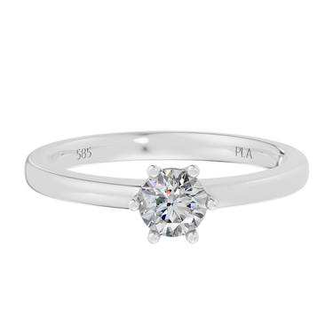 Princess star 0,25 ct ring - 14 kt. Hvidguld