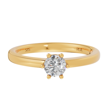 Princess star 0,25 ct ring - 14 kt. Guld