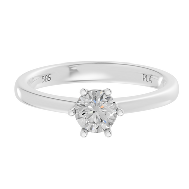 Princess star 0,50 ct ring - 14 kt. Hvidguld