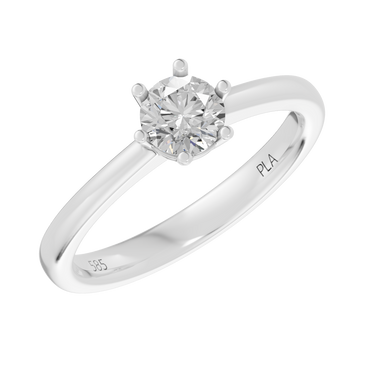 Princess star 0,50 ct ring - 14 kt. Hvidguld