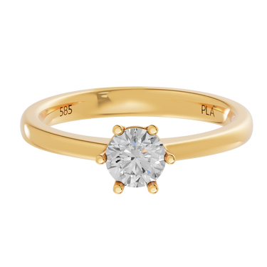 Princess star 0,50 ct ring - 14 kt. Guld
