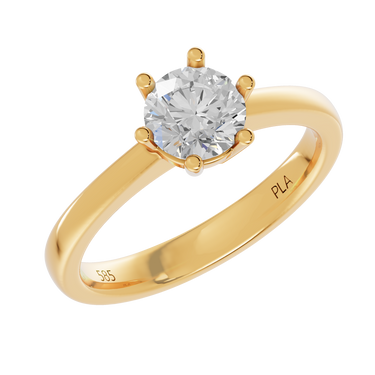 Princess star 1,00 ct ring - 14 kt. Guld