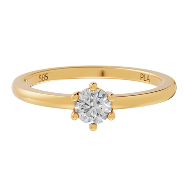 Queen star 0,30 ct ring - 14 kt. Guld