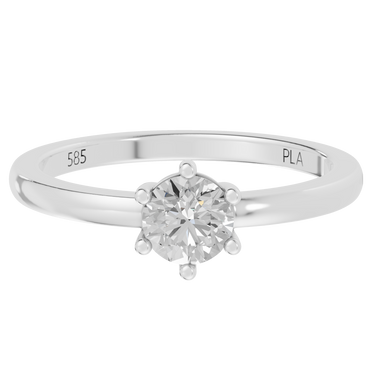 Queen star 0,50 ct ring - 14 kt. Hvidguld