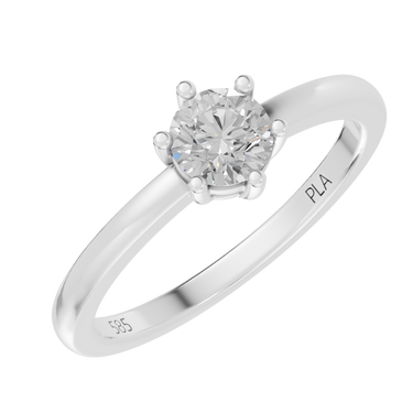 Queen star 0,50 ct ring - 14 kt. Hvidguld