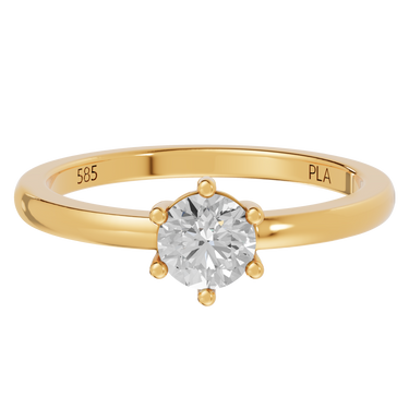 Queen star 0,50 ct ring - 14 kt. Guld