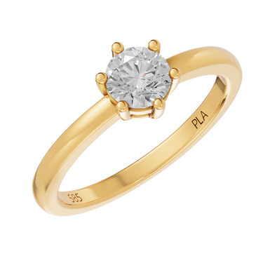 Queen star 0,80 ct ring - 14 kt. Guld
