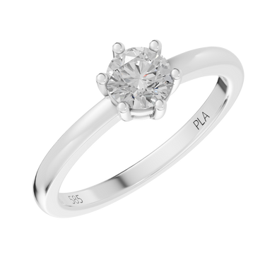 Queen star 1,00 ct ring - 14 kt. Hvidguld