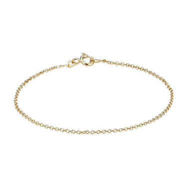 Anker Rund Armbånd 0,5/18,5 - 8 kt. Guld fra Gold Essentials by Plaza