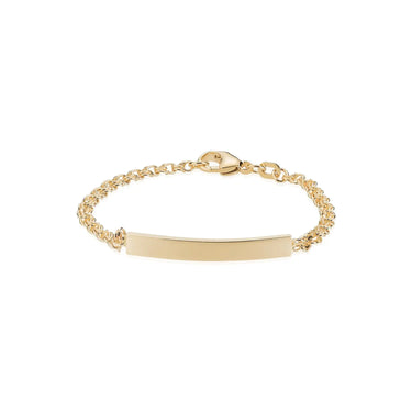 Bismark Armbånd 4,0 m. Plade - 14 kt. Guld fra Fine Essentials by Plaza