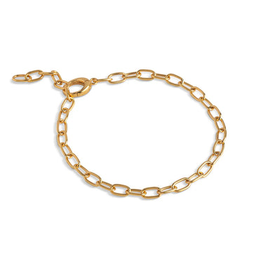 Medium Charm Armbånd  - Forgyldt