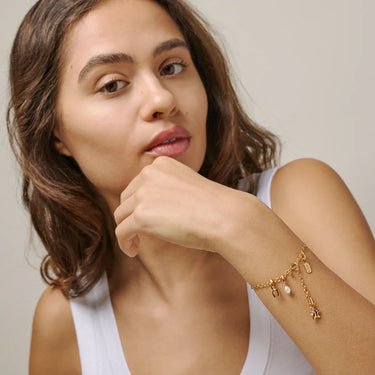 Simple Charm Armbånd - Forgyldt