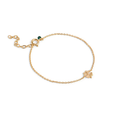 Four-Leaf Clover Armbånd - Forgyldt