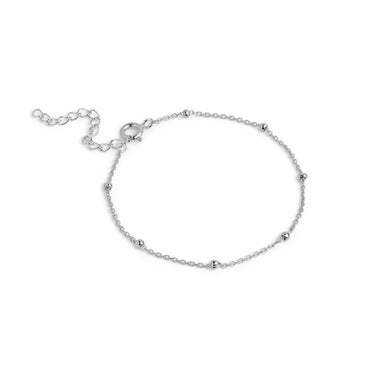 Beaded Chain Armånd - Sølv