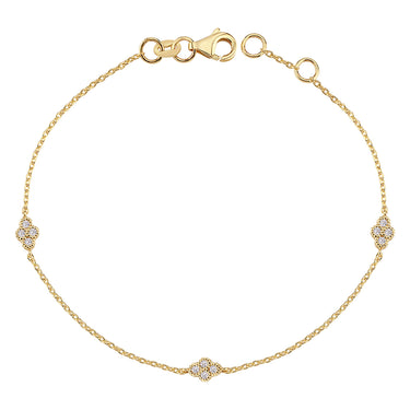 ATHENE Armbånd m.  0,12ct. - 14 kt. Guld
