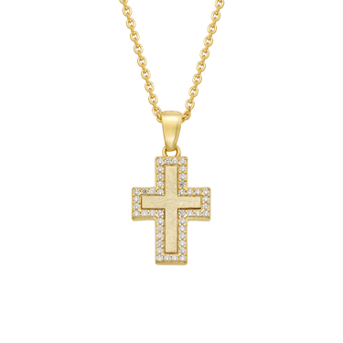 Matty Cross Vedhæng - 8 kt. Guld fra Gold Essentials