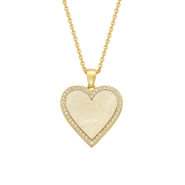 Matty heart Vedhæng - 8 kt. Guld fra Gold Essentials