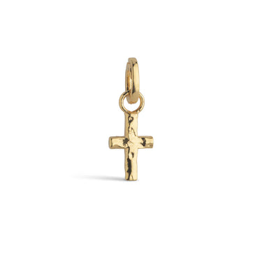 Golden Cross Charms - Forgyldt