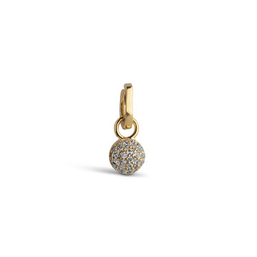 Disco Ball Charm - Forgyldt