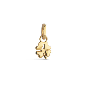 Organic Clover Charm - Forgyldt