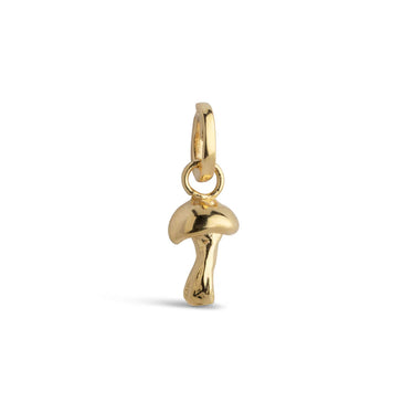 Adventurous Mushroom Charm - Forgyldt
