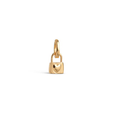 Locked Love Charm - Forgyldt