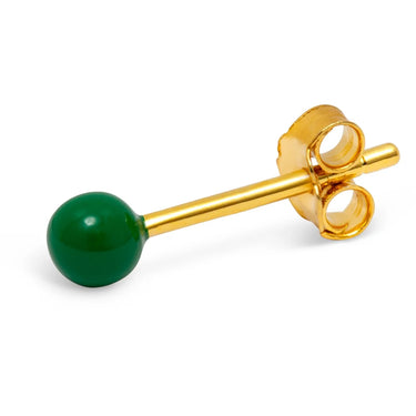 Color Ball Ørering - Forgyldt Sølv