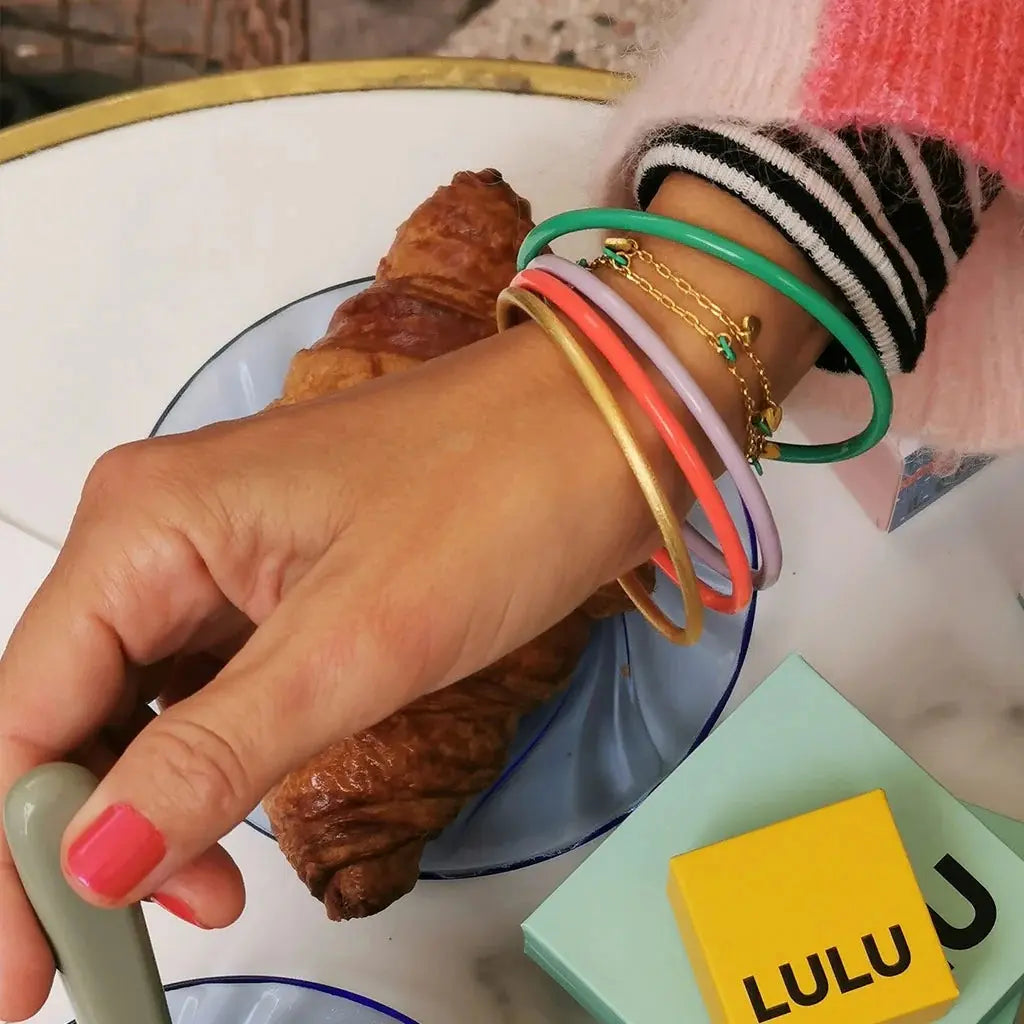 Color Armring Brushed - Forgyldt Messing fra LULU Copenhagen