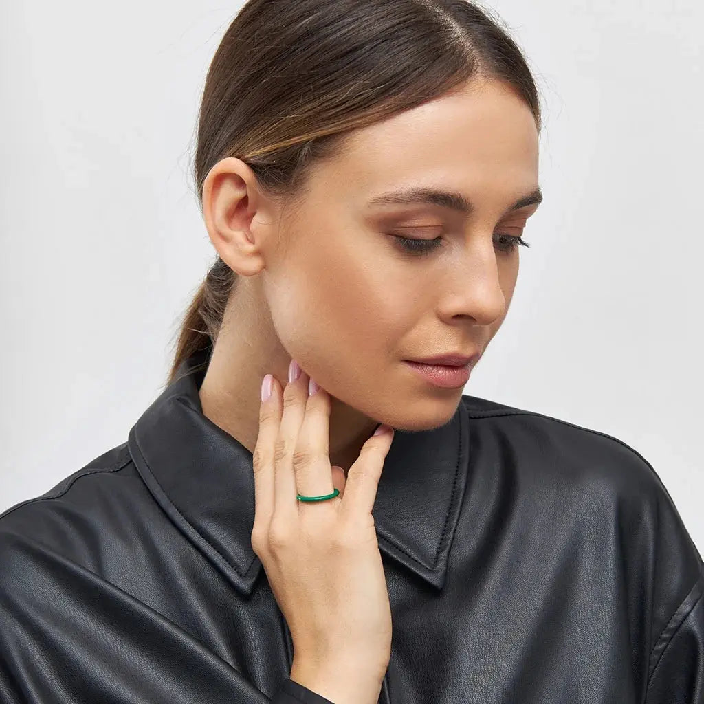 Color Ring - Messing fra LULU Copenhagen