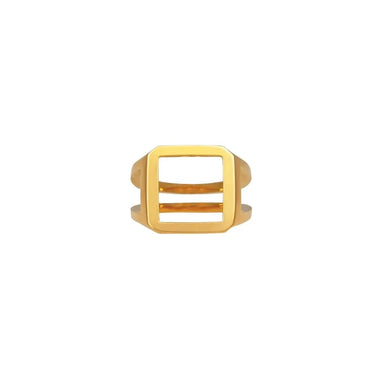 IX Octagon Signet ring - Forgyldt fra Ix Studios