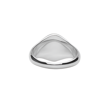 IX Mini Oval Signet ring - Sølv fra Ix Studios