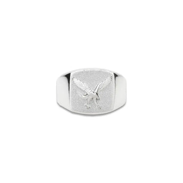 IX Eagle Signet Ring Silver fra Ix Studios