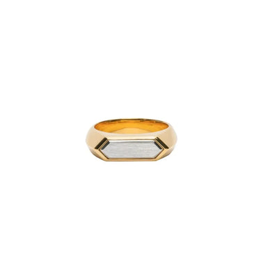 IX Mini Hexagon ring - Forgyldt fra Ix Studios