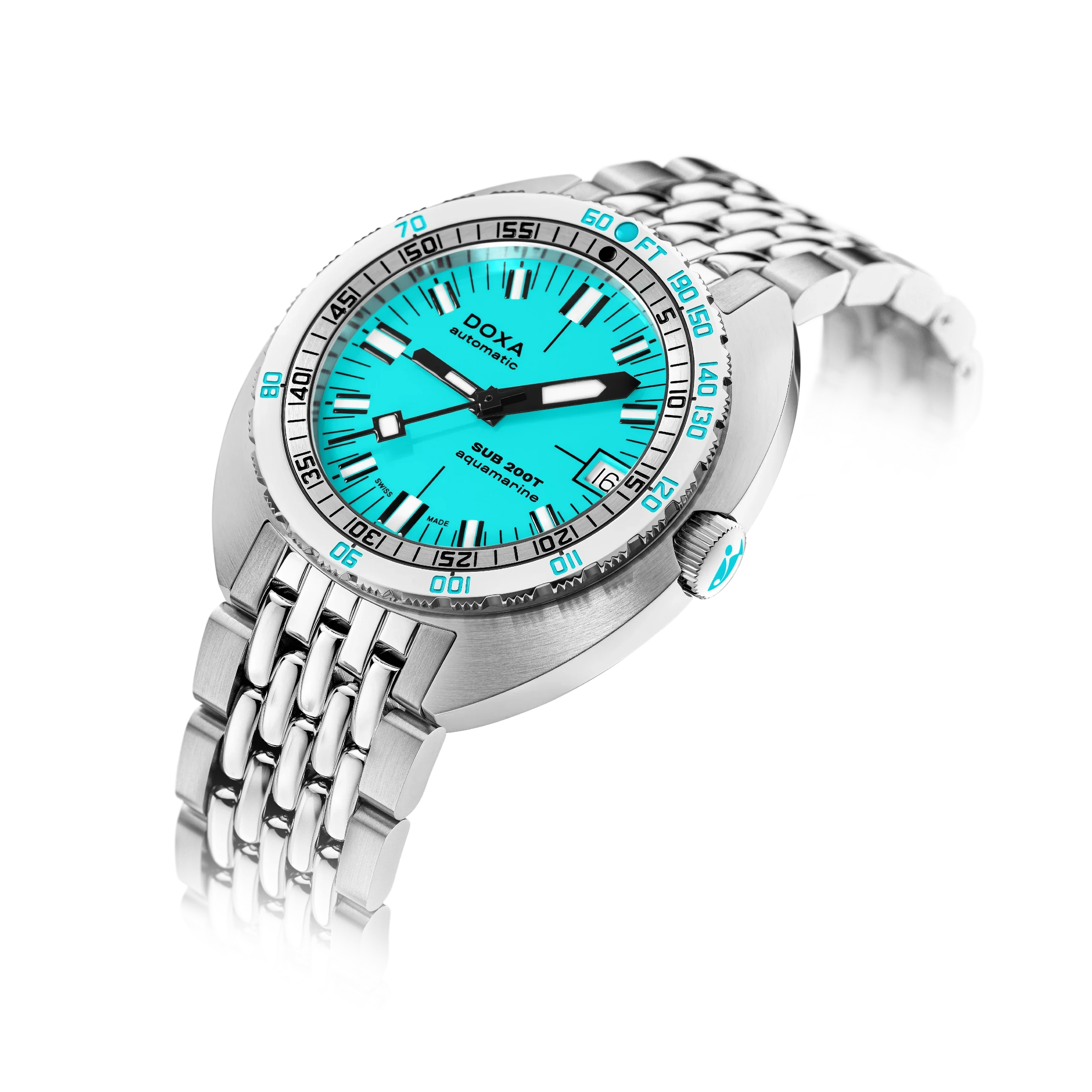 Sub 200T Aquamarine 804.10.241.10 fra Doxa