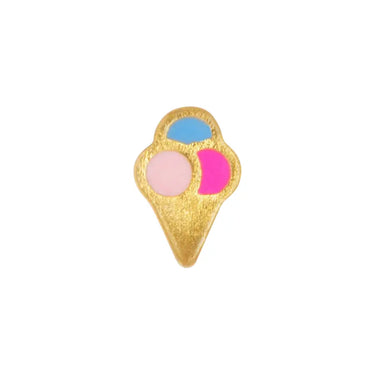 Ice Cone Ørestik - Forgyldt fra LULU Copenhagen
