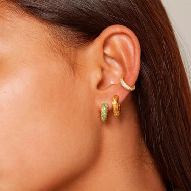 Mini Sparkling Luna hoops - Forgyldt fra Enamel