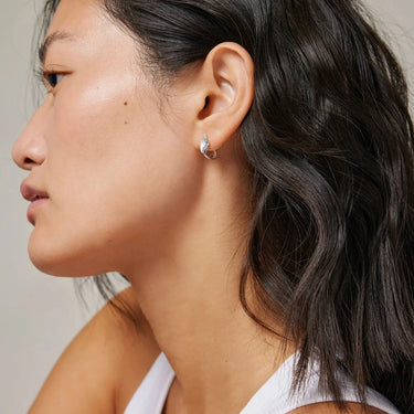 Daia Hoops - Sølv fra Enamel