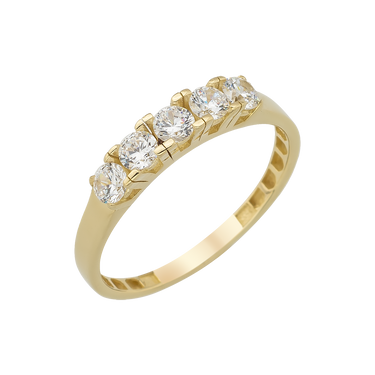 Five Together Ring - 8 kt. Guld fra Gold Essentials