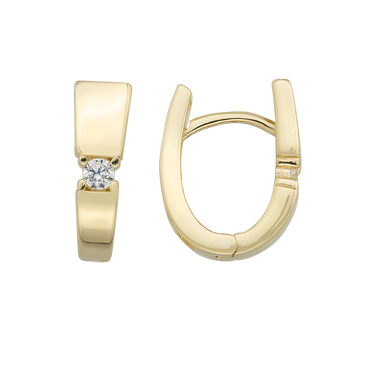 Vintage Stone Creoler - 8 kt. Guld fra Gold Essentials
