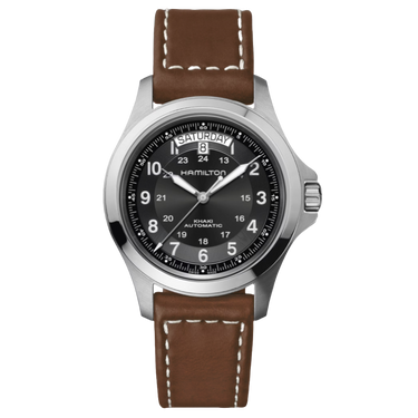 Khaki Field King Day Date Auto H64455533 fra Hamilton