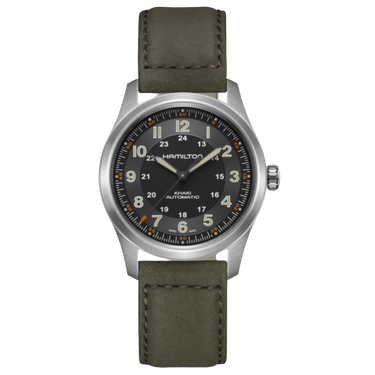 Khaki Field Titanium Auto H70205830 fra Hamilton