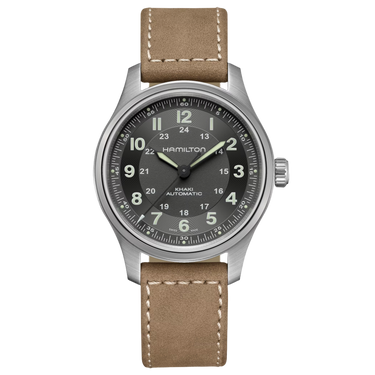 Khaki Field Titanium Auto H70545550 fra Hamilton