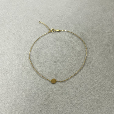 Ankelkæde polet - 8 kt. guld