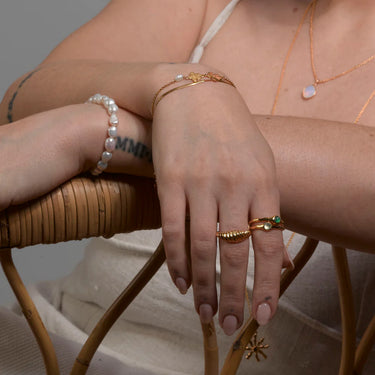 Athena Ring Small - Forgyldt