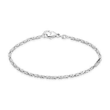 Kongekæde Armbånd 1,8 - 14 kt. Hvidguld fra Fine Essentials by Plaza