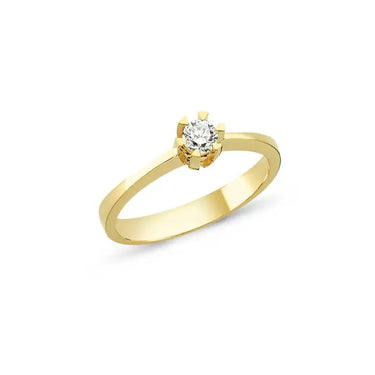 STAR ring med 0,03ct. W-si 6 greb - 14 kt. fra Nuran